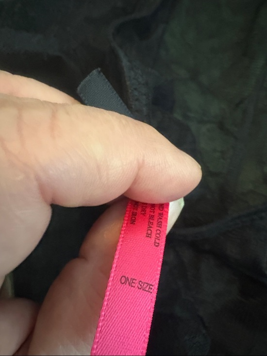 Seven Till Midnight Sheer Teddy Bodysuit Floral Lace Satin Bows Black One Size - Picture 6 of 7